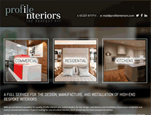 Tablet Screenshot of profileinteriors.com